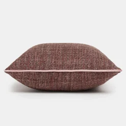 Cuscino quadrato con bordo rosa
