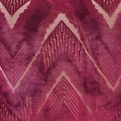 Cuscino quadrato Fiammato in velluto fucsia