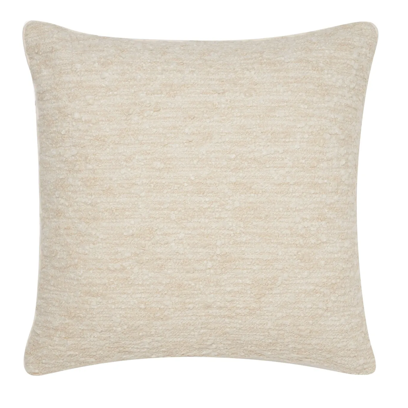Cuscino Quadrato in Bouclé Bianco