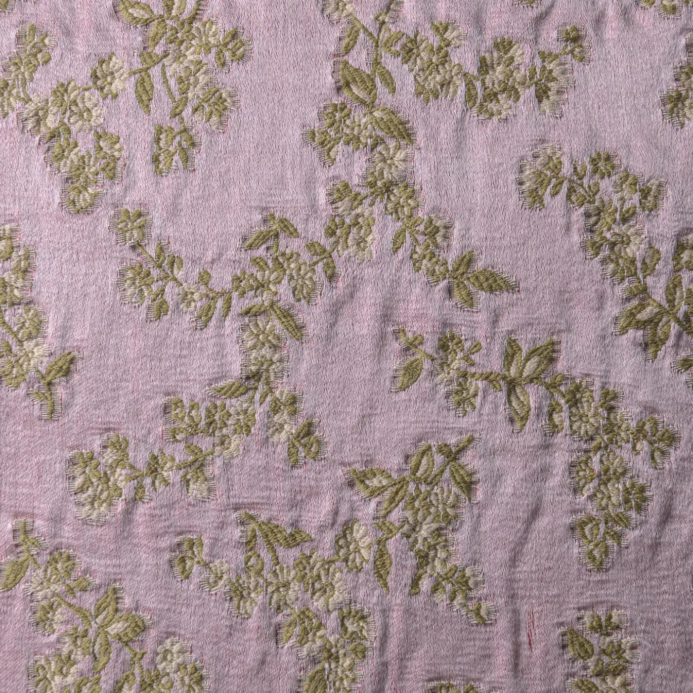 Cuscino quadrato Ledbetter in jacquard floreale rosa e oro