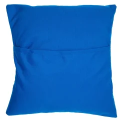 Cuscino quadrato per interni ed esterni Colores Striscia blu in acrilico