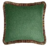 Cuscino quadrato verde Mongolia