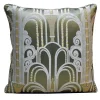 Cuscino quadrato Walls Lampas verde giada