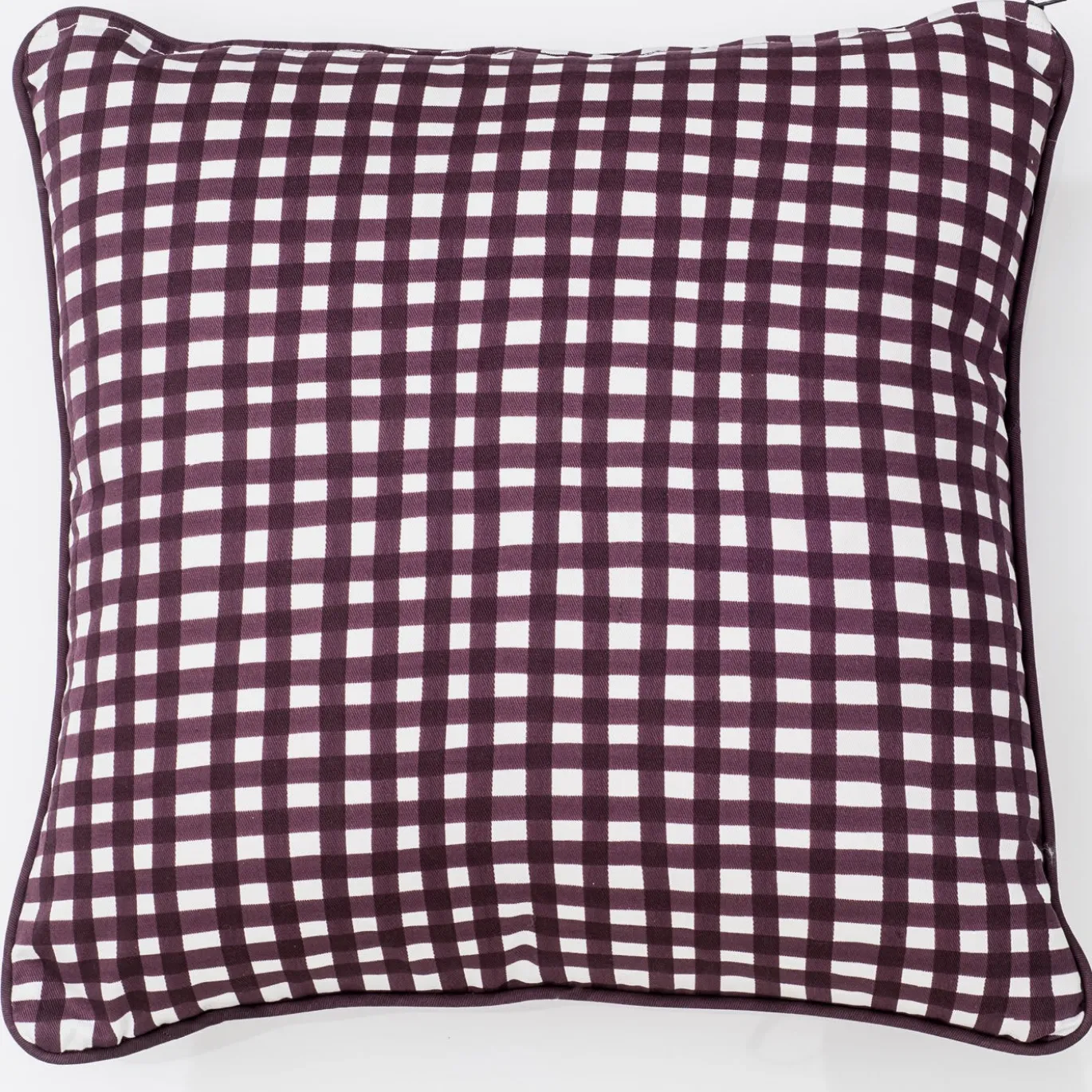 Cuscino Quadretti Maroon
