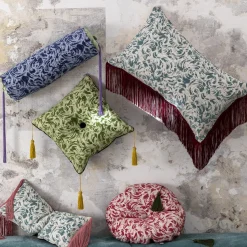 Cuscino Rettangolare con Motivo Azzurro di Daniela Pinotti & STUDIOTAMAT