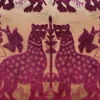Cuscino rettangolare Fiere in velluto fucsia