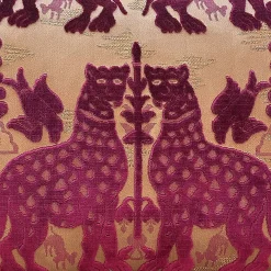 Cuscino rettangolare Fiere in velluto fucsia