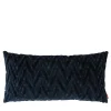 Cuscino Rettangolare Fossile Blu Scuro