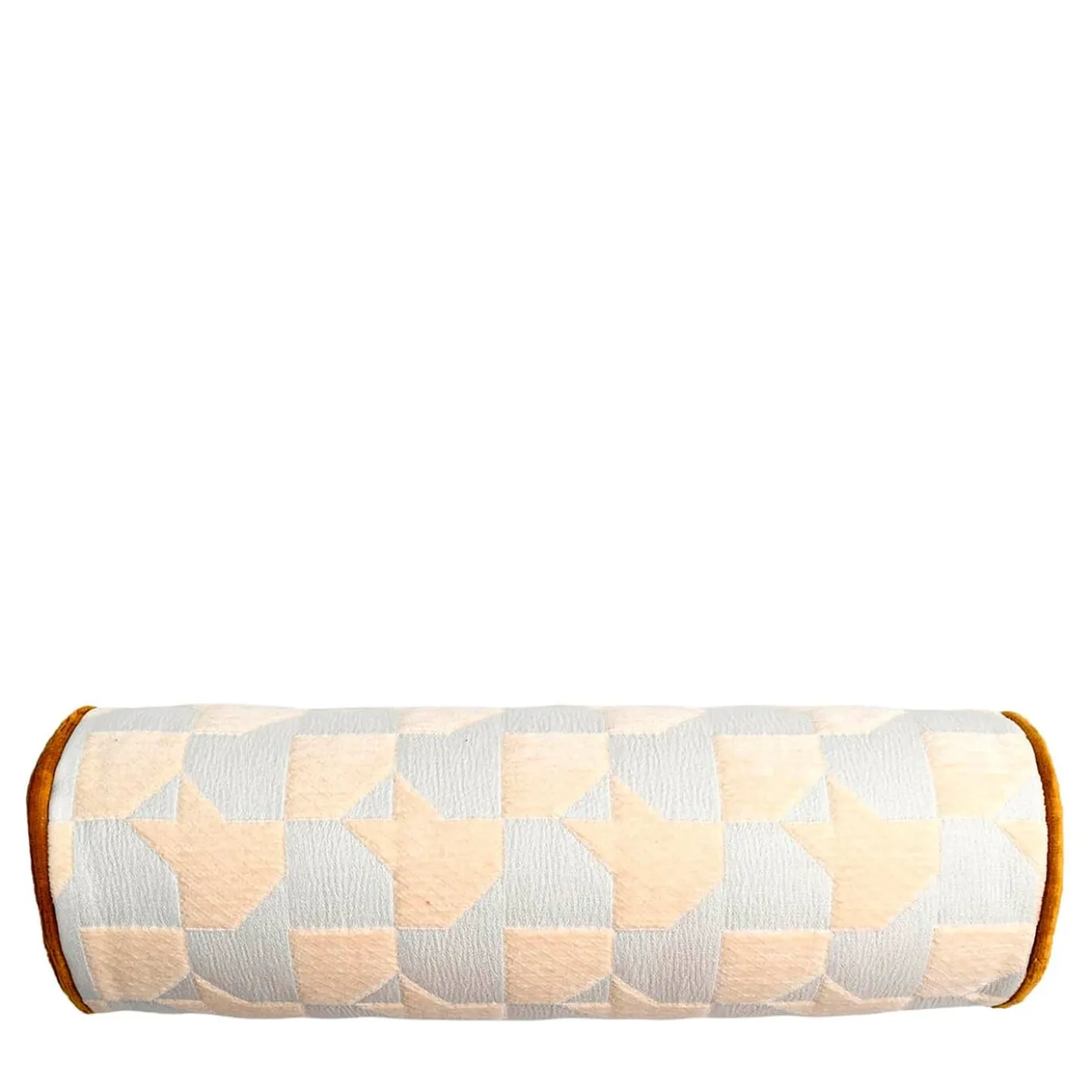 Cuscino Roll Rullo in tessuto jacquard Pied-De-Poule