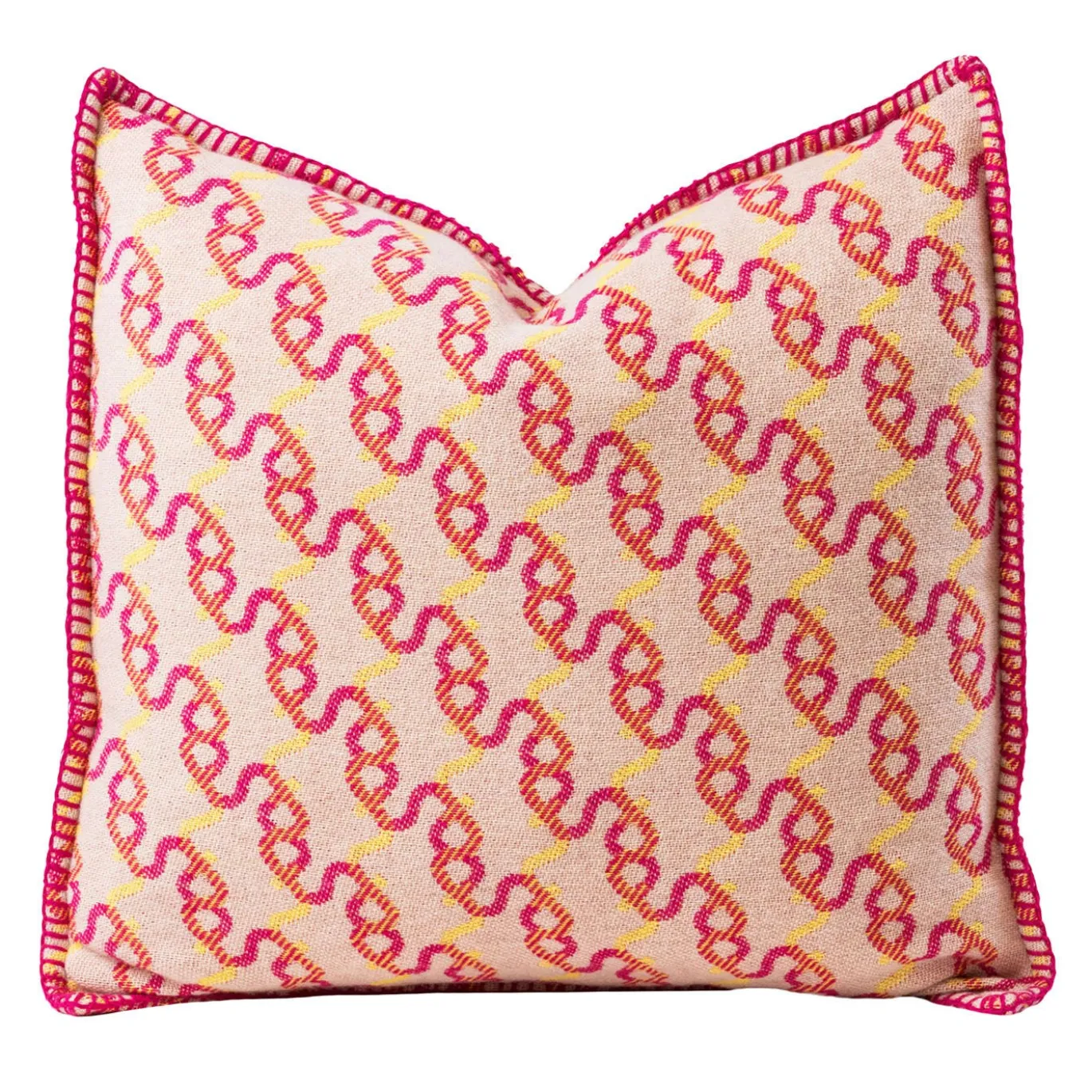 Cuscino Signature In Lana e Cashmere Ciliegia