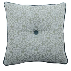 Cuscino Tiffany Carré in tessuto jacquard floreale