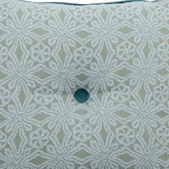 Cuscino Tiffany Carré in tessuto jacquard floreale