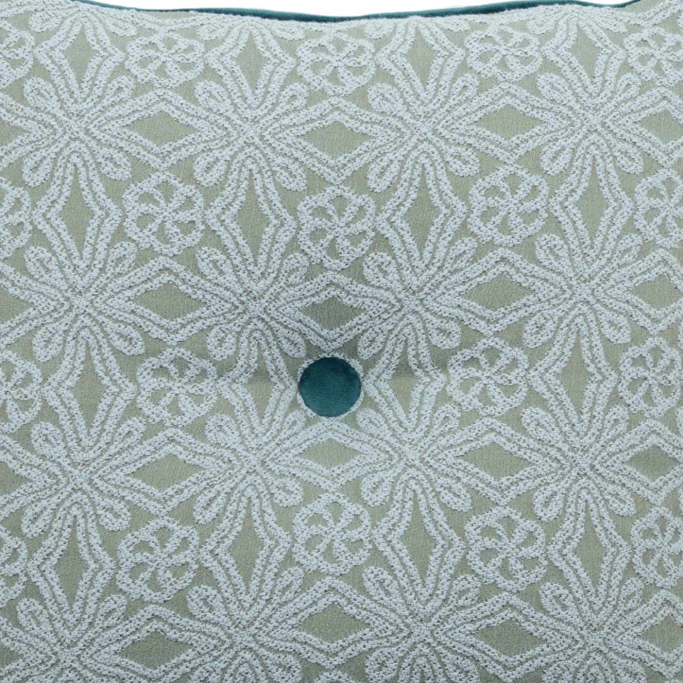 Cuscino Tiffany Carré in tessuto jacquard floreale