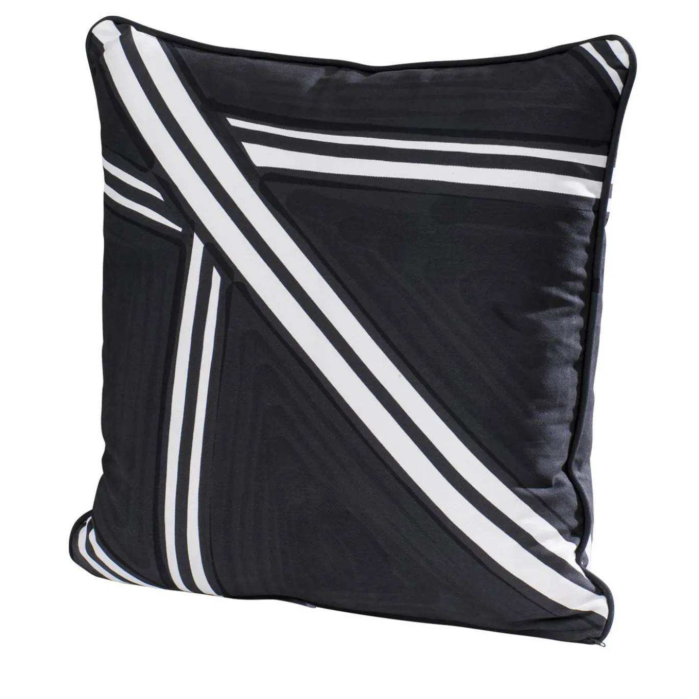 Cuscino Tria bianco e nero