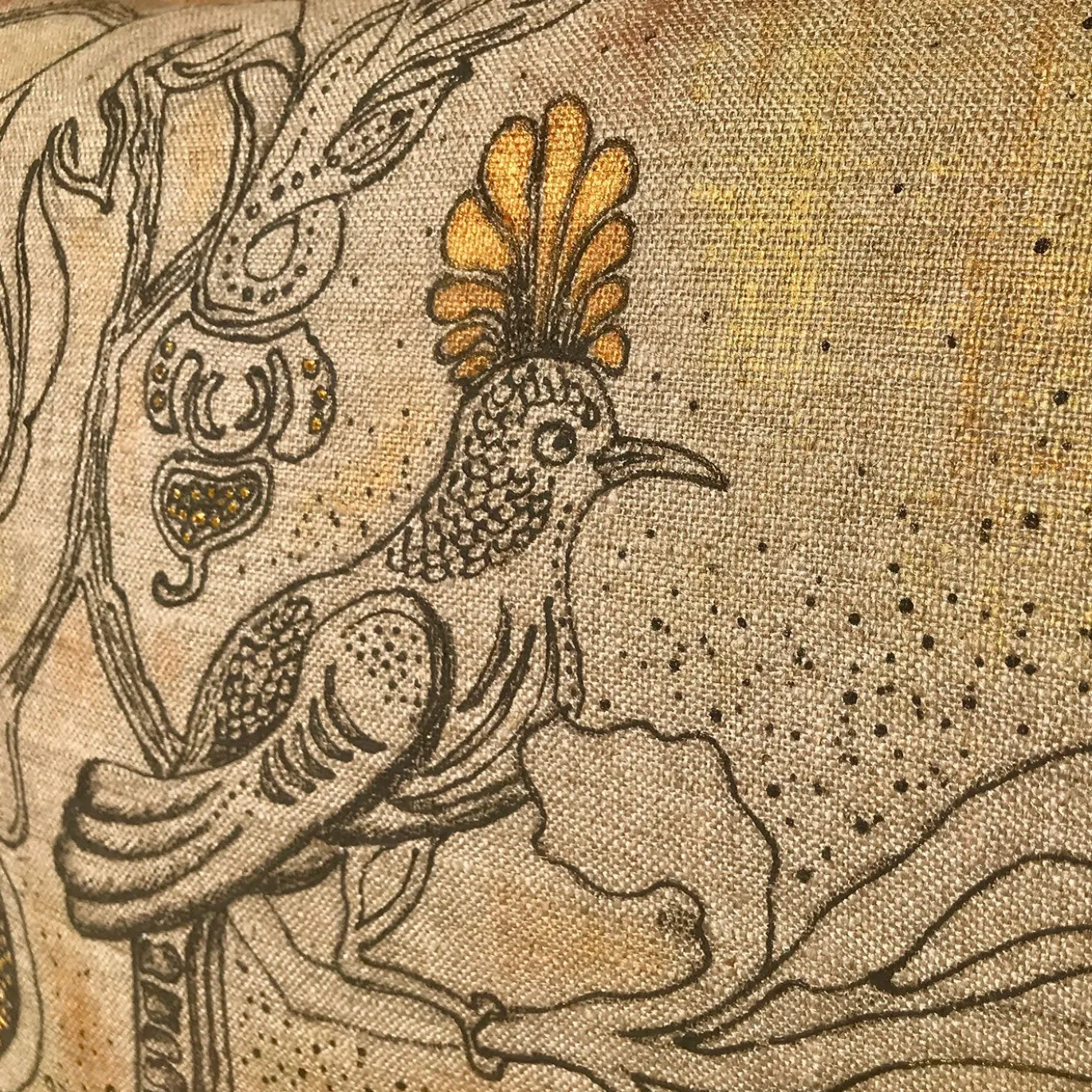 Cuscino Uccelli e Fiori 011