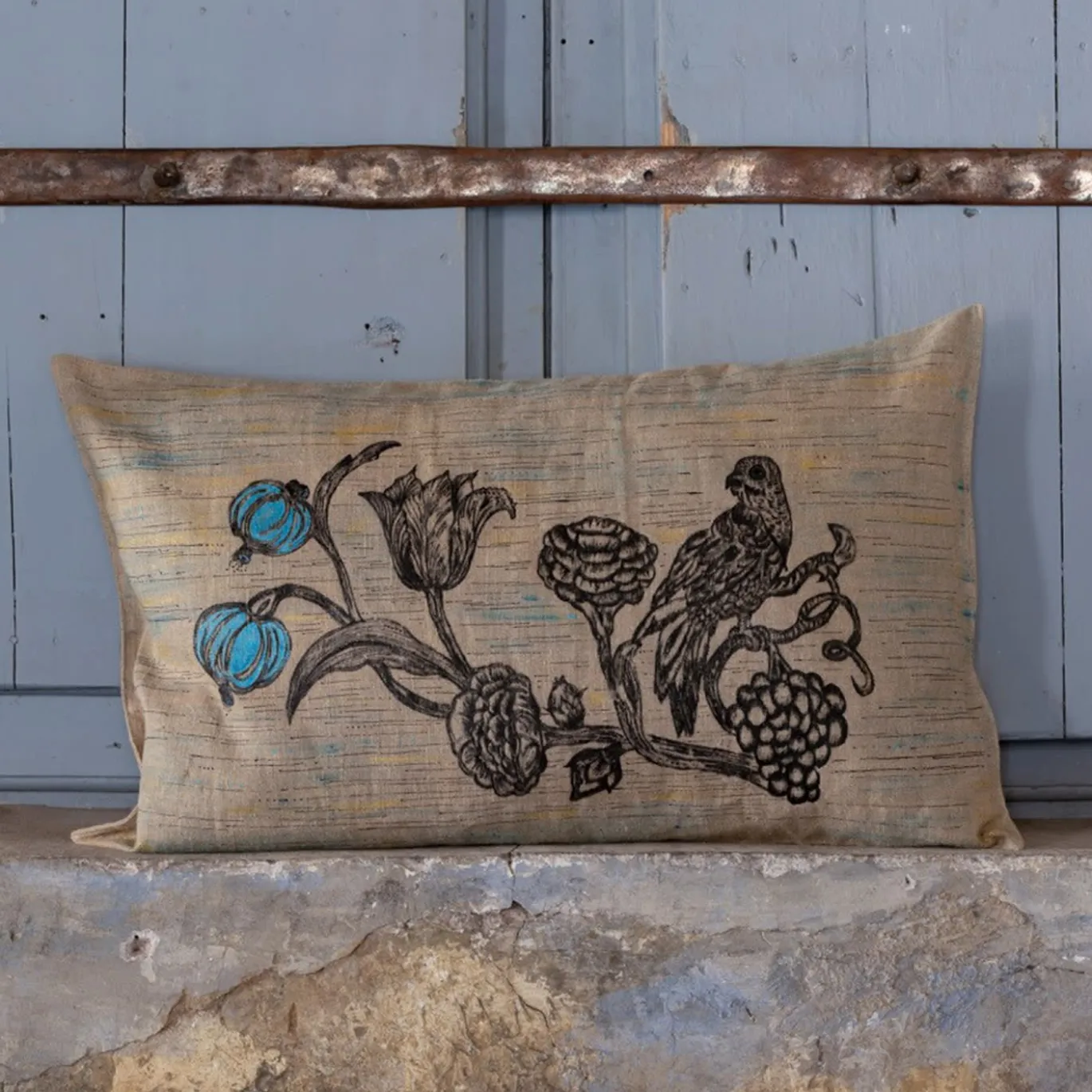 Cuscino Uccelli e Fiori 014
