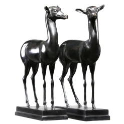 Daini Piccoli Coppia di Sculture
