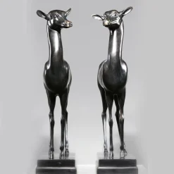 Daini Piccoli Coppia di Sculture