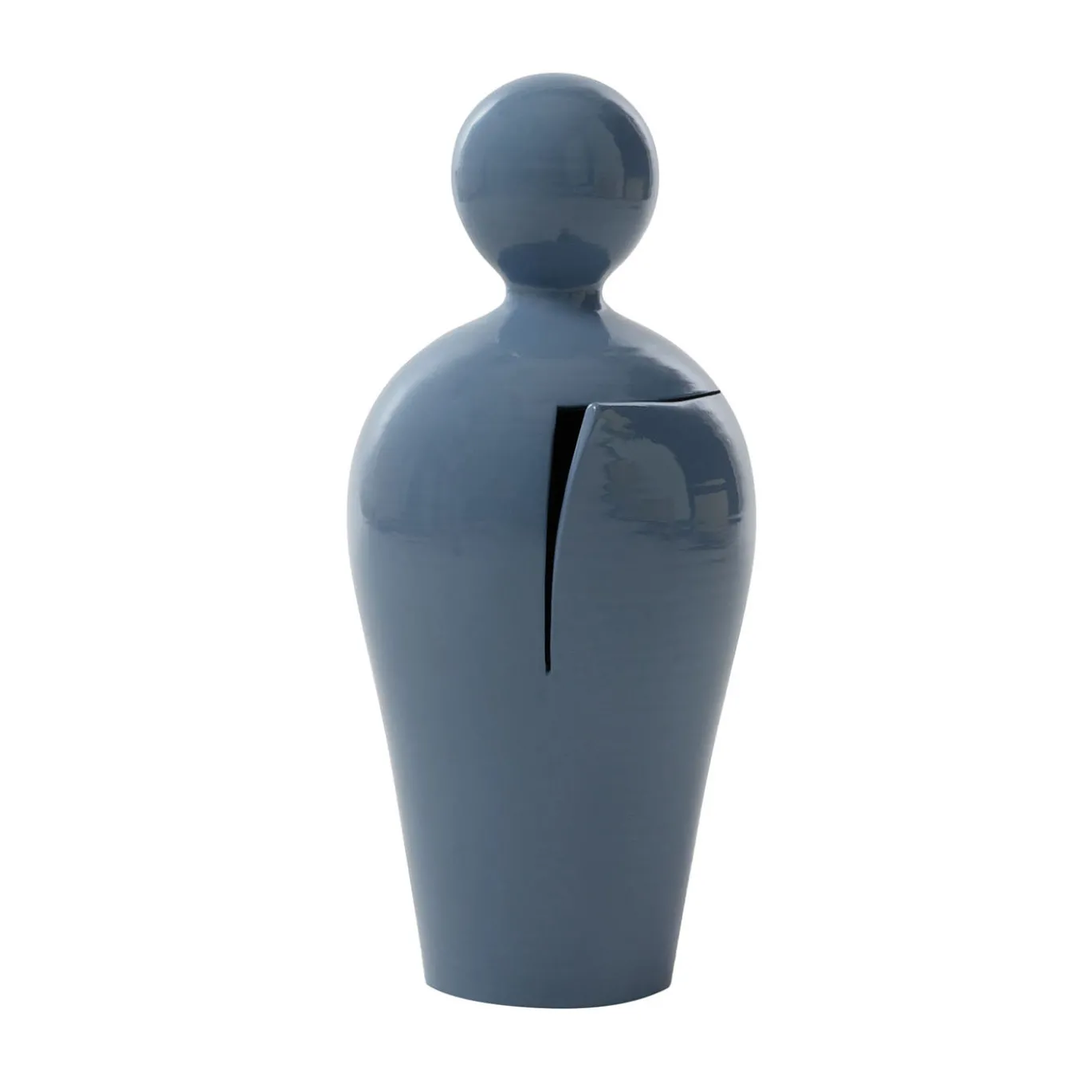 DA Scultura Decorativa in Ceramica Azzurro Chiaro (H 90 cm | 35.4")