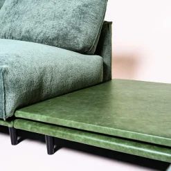 Divano angolare Boboli verde con tavolino