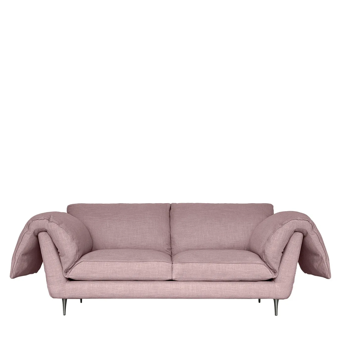 Divano a 2.5 posti Casquet Rosa Ortensia di DDP Studio