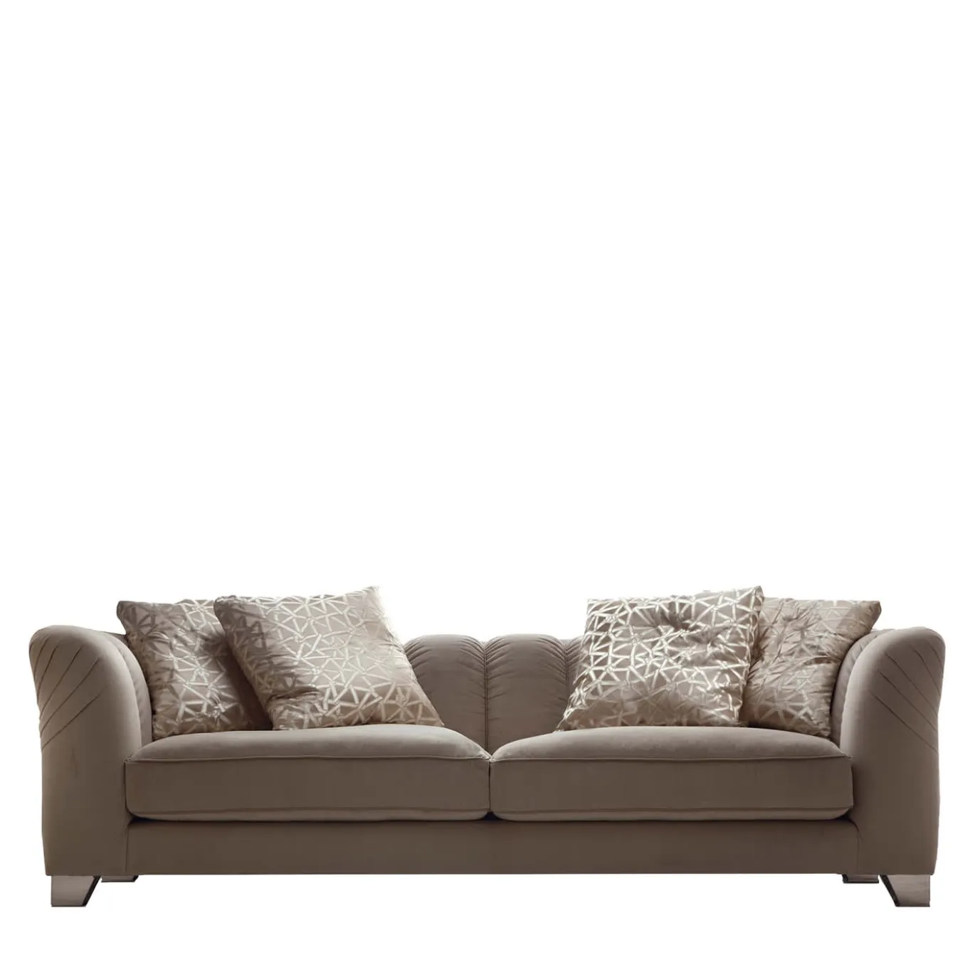 Divano a 3 posti in tessuto beige