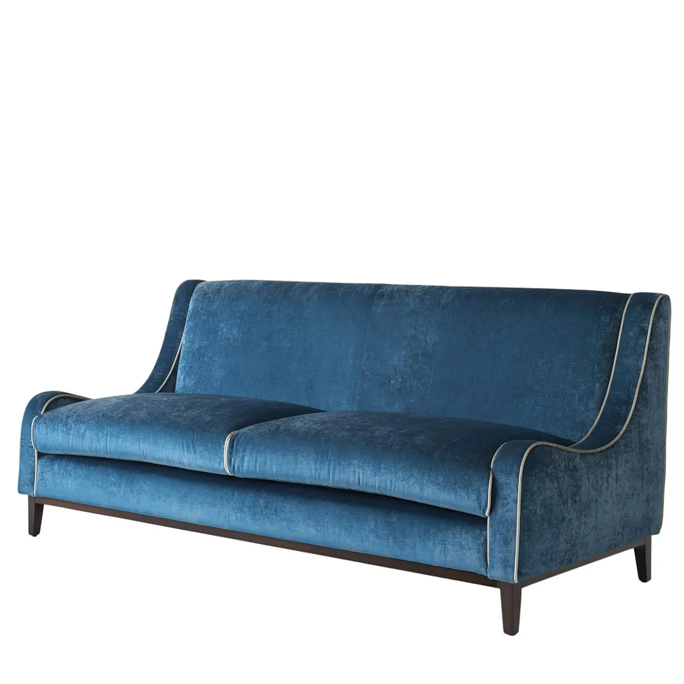 Divano a 3 posti in velluto blu navy Paris
