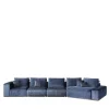 Divano blu modulare Zeno #2