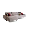 Divano Boboli con chaise longue grigio chiaro