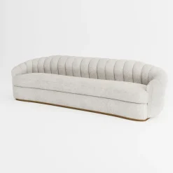 Divano Bouclé Bianco Grande Nest