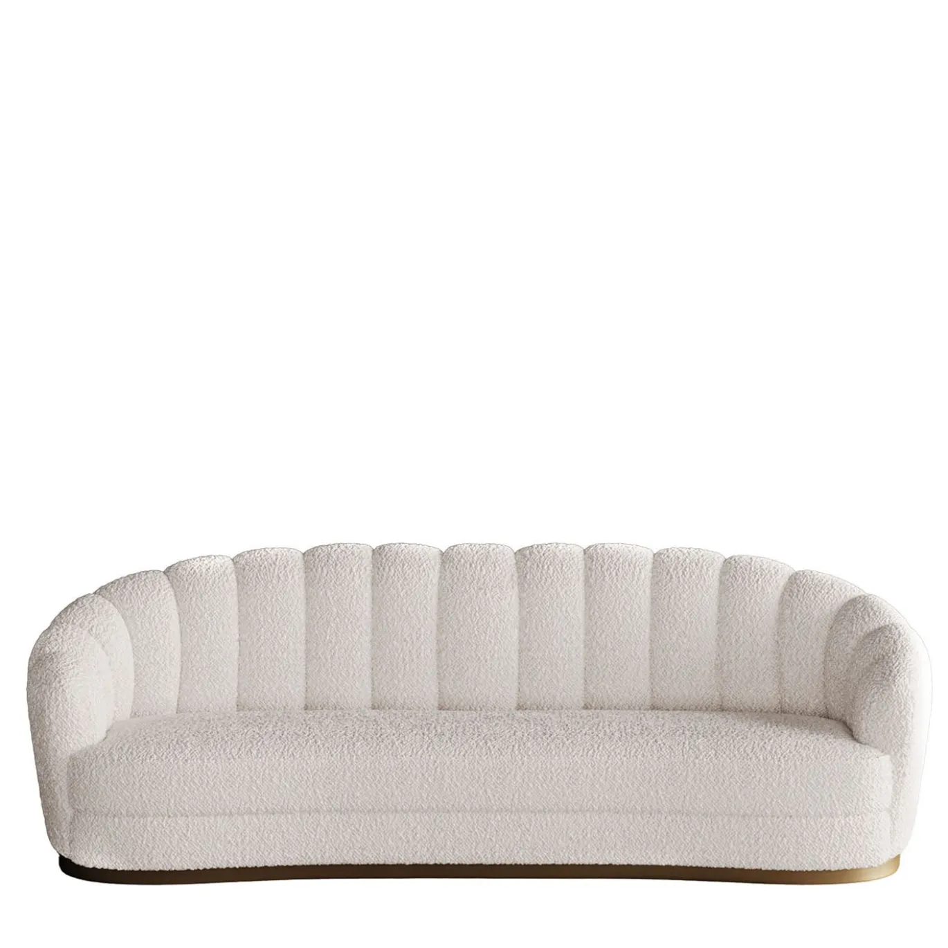 Divano Bouclé Medio Bianco Nest