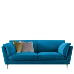 Divano Casquet in blu pavone