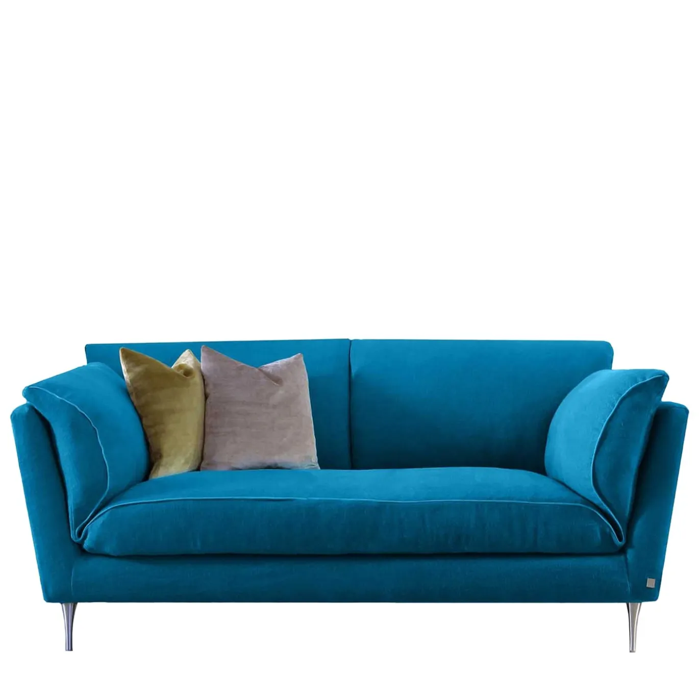 Divano Casquet Mini in blu pavone