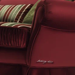 Divano Chambray in Velluto Rosso