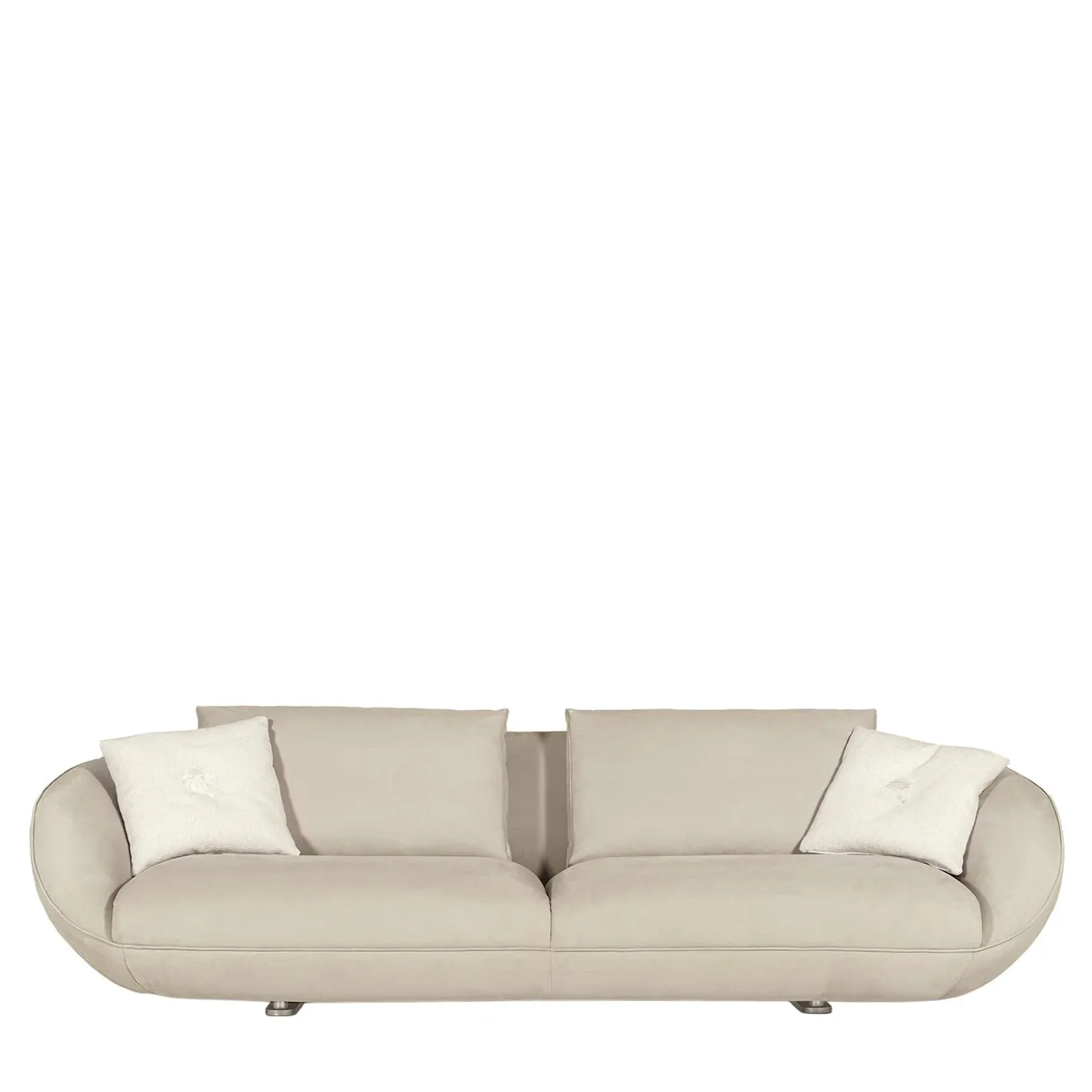 Divano Chantal Beige con imbottitura in piuma