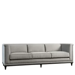 Divano classico Balmoral grigio chiaro