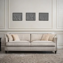 Divano classico Bramante bianco panna