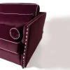 Divano classico Bramante velluto bordeaux