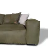 Divano componibile Placido pelle verde