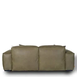 Divano componibile Placido pelle verde