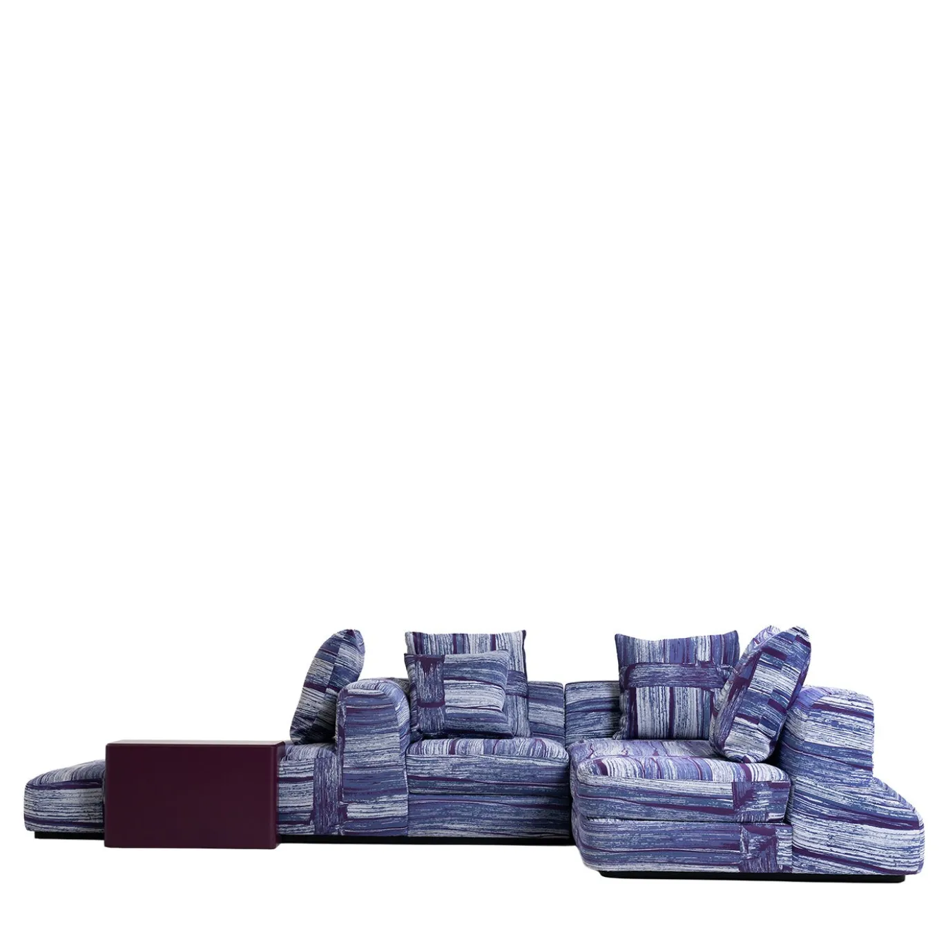 Divano con Chaise Longue Slope Blu