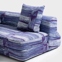 Divano con Chaise Longue Slope Blu