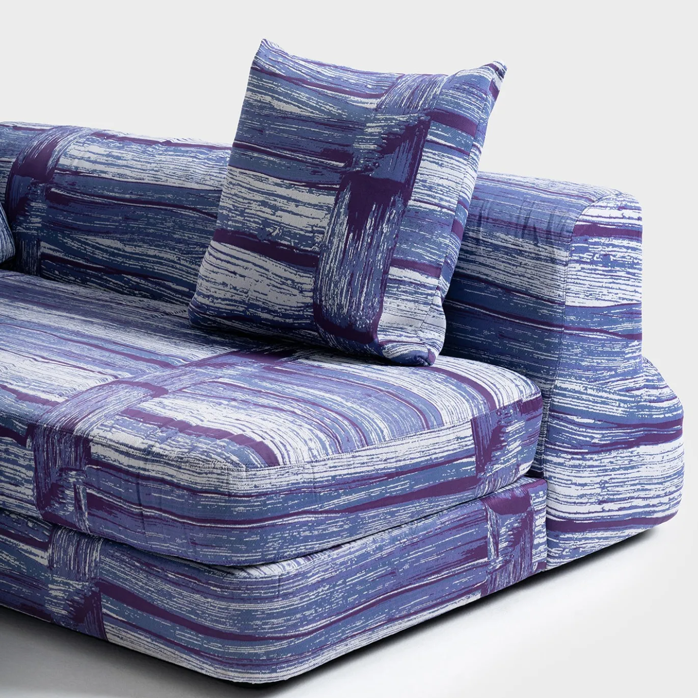 Divano con Chaise Longue Slope Blu