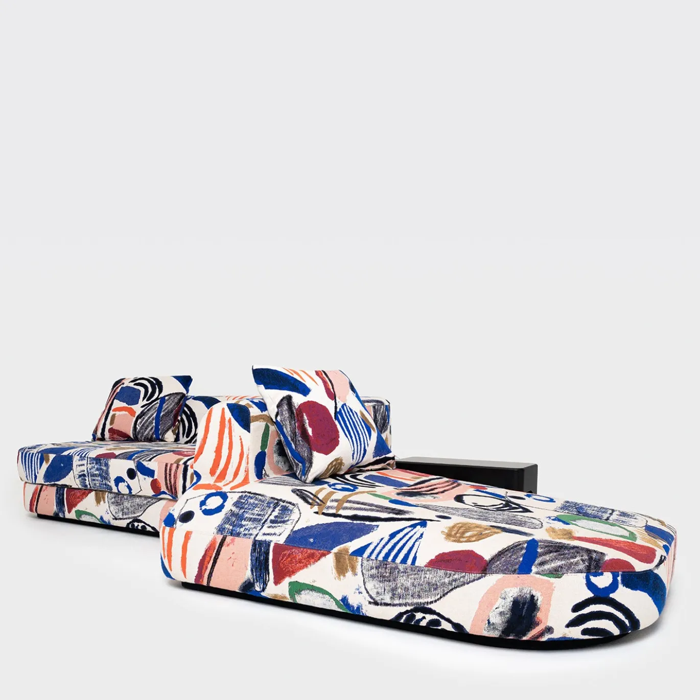 Divano con Chaise Longue Slope Multicolore