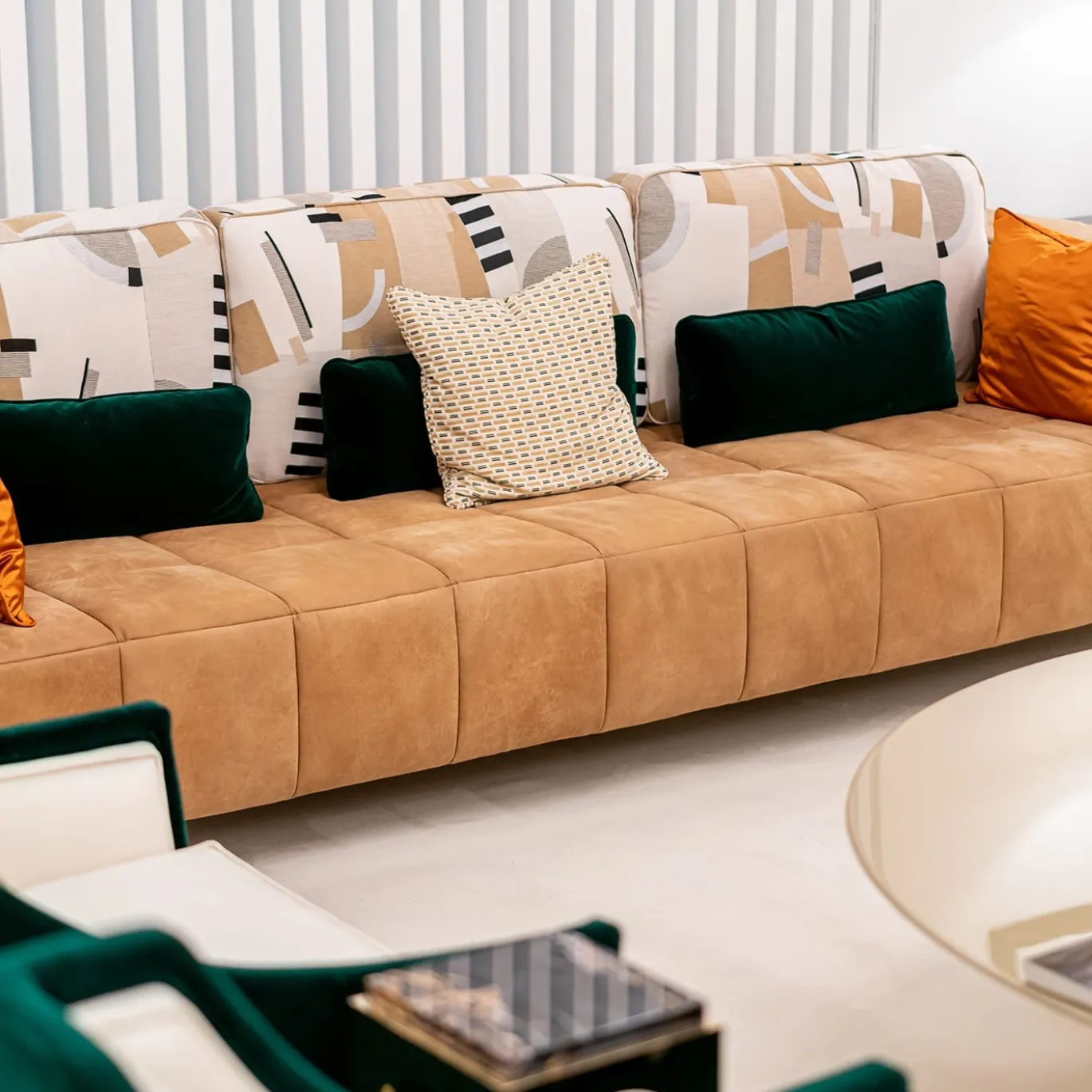Divano Contemporaneo Arancione