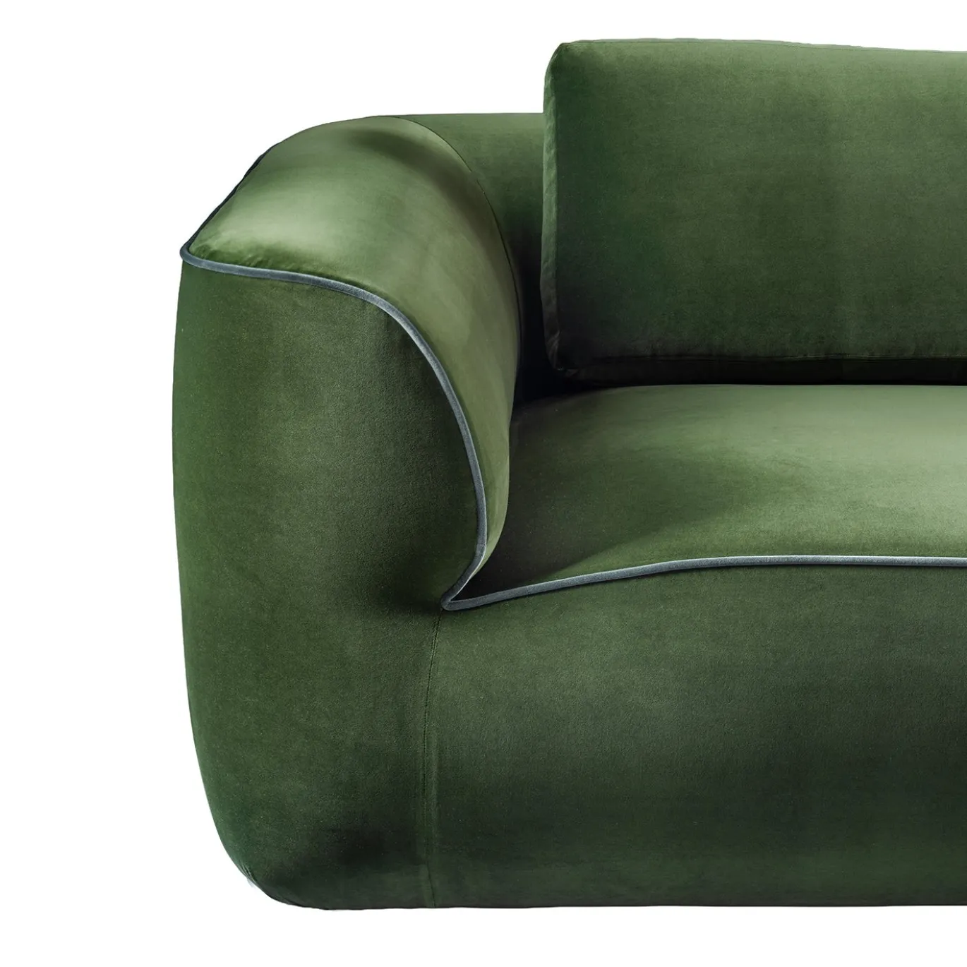 Divano Curvo Verde Duna