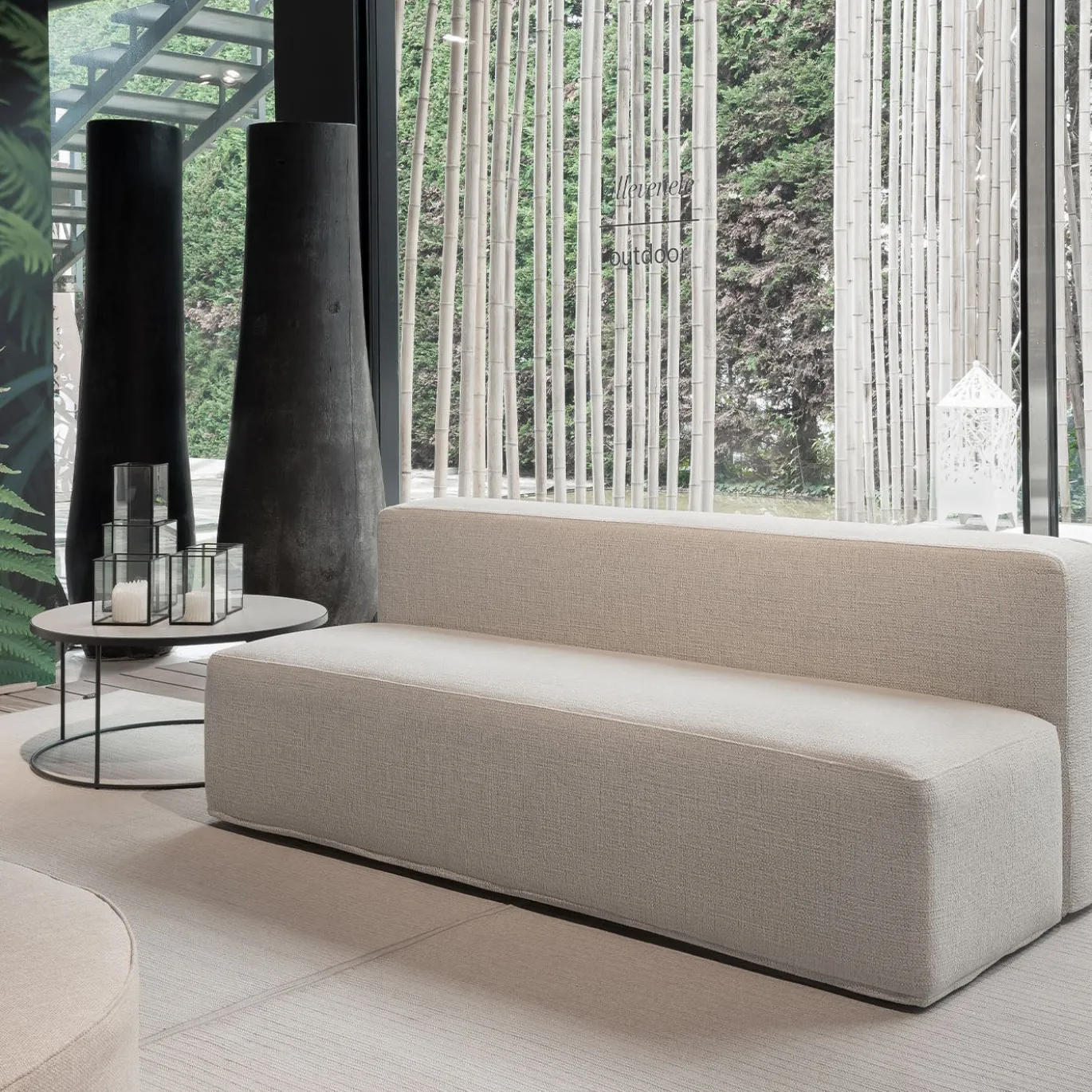 Divano da esterno Norman in tessuto beige