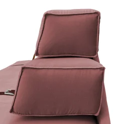 Divano Docker in velluto rosa antico