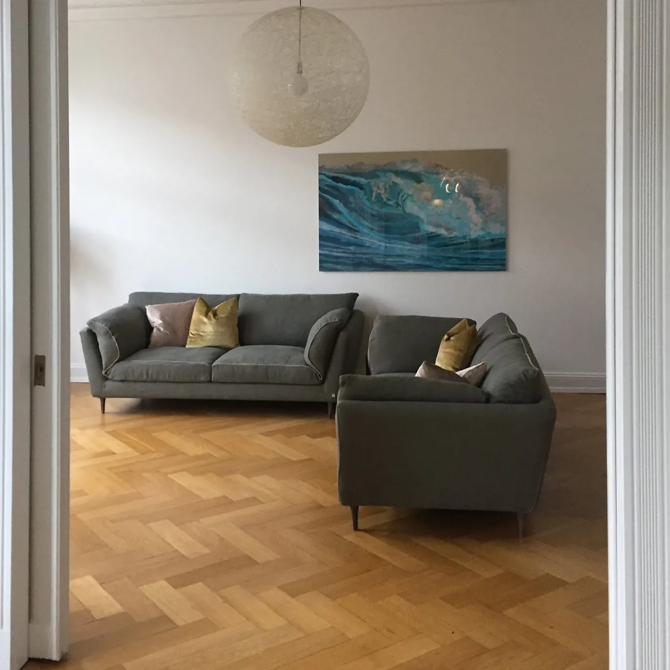 Divano ecologico beige Casquet di DDP Studio
