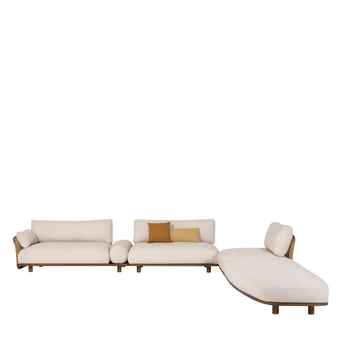 Divano Ellipse White a 3 moduli di Chiara Andreatti